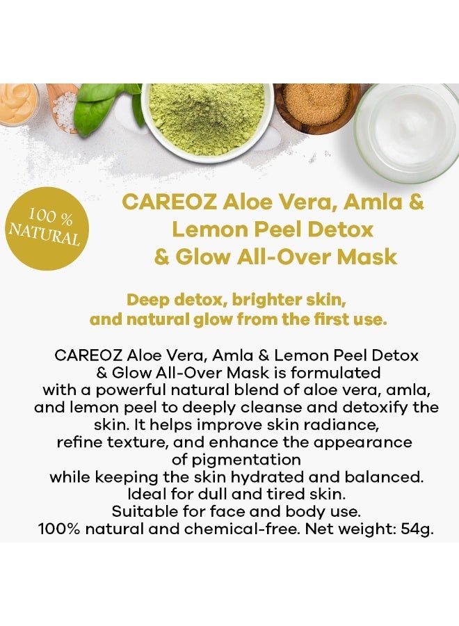 CAREOZ Aloe Vera, Amla & Lemon Peel Detox & Glow All-Over Mask - Image 5