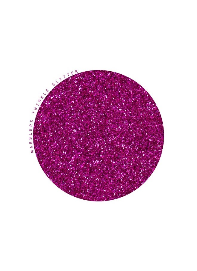 MARBLERS Twinkle Face & Body Glitter [Hot Plum] 0.18oz (5g) | Fine | Non-Toxic | Vegan | Cruelty-Free | Ethically Sourced | Festival Makeup | Eye, Hair, Nail, Eyeshadow | Cosmetic Grade  - Image 2
