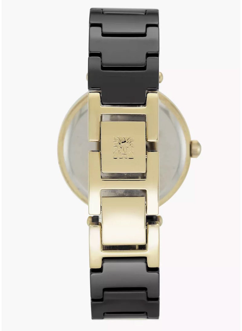 Anne Klein Women's Analog Stainless Steel AK1018BKBK