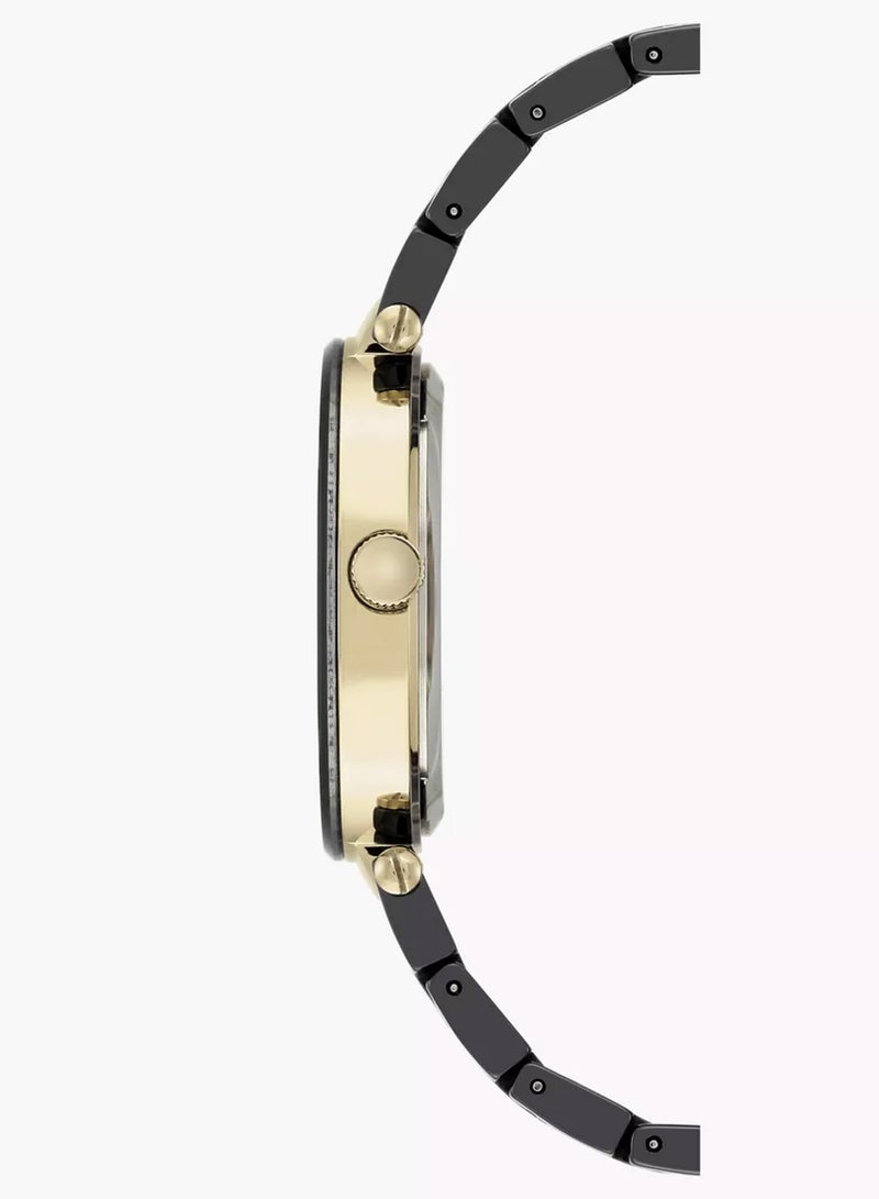 Anne Klein Women's Analog Stainless Steel AK1018BKBK