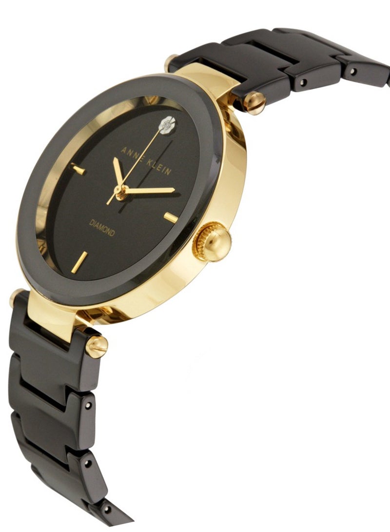 Anne Klein Women's Analog Stainless Steel AK1018BKBK