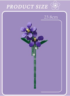 24014 Violet flower building blocks, plant collection, 145 pieces, DIY artificial flowers, clips, suitable for Valentine's Day, birthday gifts (excluding vases) - pzsku/ZBD1E2B75A8E4705EC6C7Z/45/_/1734103345/d2d33521-1ec5-42a7-b937-36bfe9800315