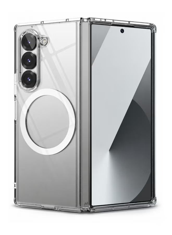 ELTRAZONE Galaxy Z Fold 8 Ultra Case MagFit with Hinge Protection, Magnetic Charging Support, Clear Hard Cover, Anti-Yellowing, Slim Shockproof Protective Cover - Image 1