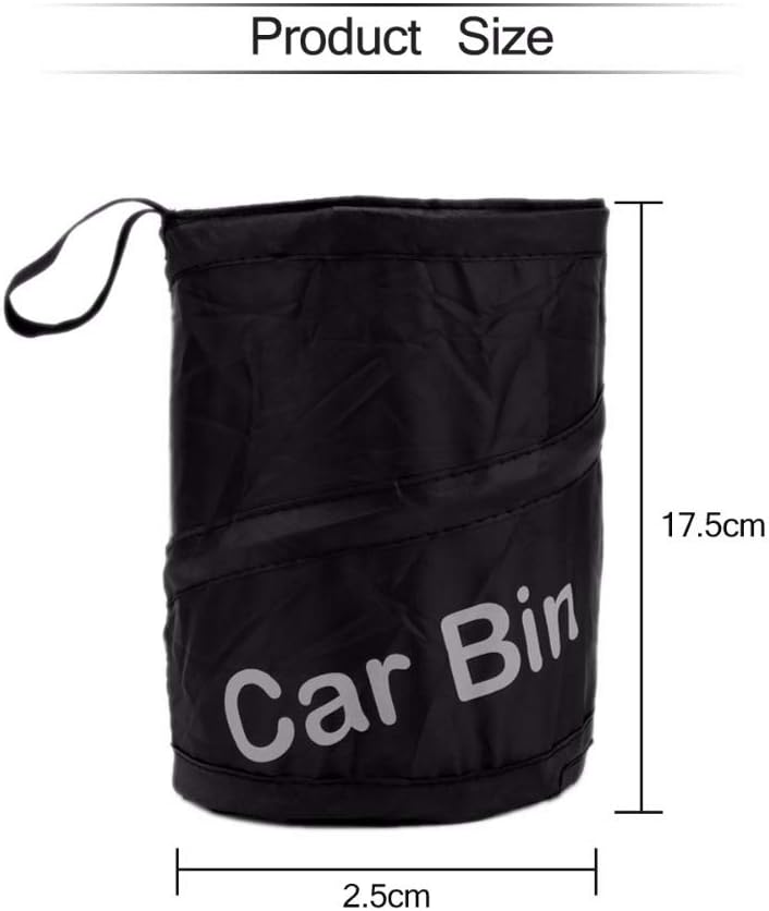Sanbo Car Bin Car Waste basket Trash Can Litter Container Portable Fold Leakproof Traveling Auto Garbage Bag Household Cleaning Tools Accessories - Image 4