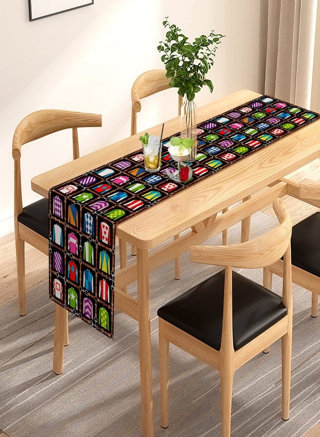 Pudodo Kentucky Table Runner Run for The Roses Derby Attire Tablecloth Horse Racing Party Kitchen Dining Home Decoration (13" x 72") - Image 3