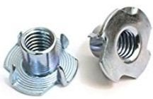 HCA Tee Nut 6MM Alloy Steel White Zinc Plated Export Quality 100 Nos Pack - Image 1