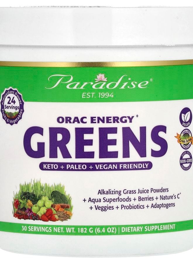 Paradise Herbs ORAC Energy Greens 6.4 oz (182 g)