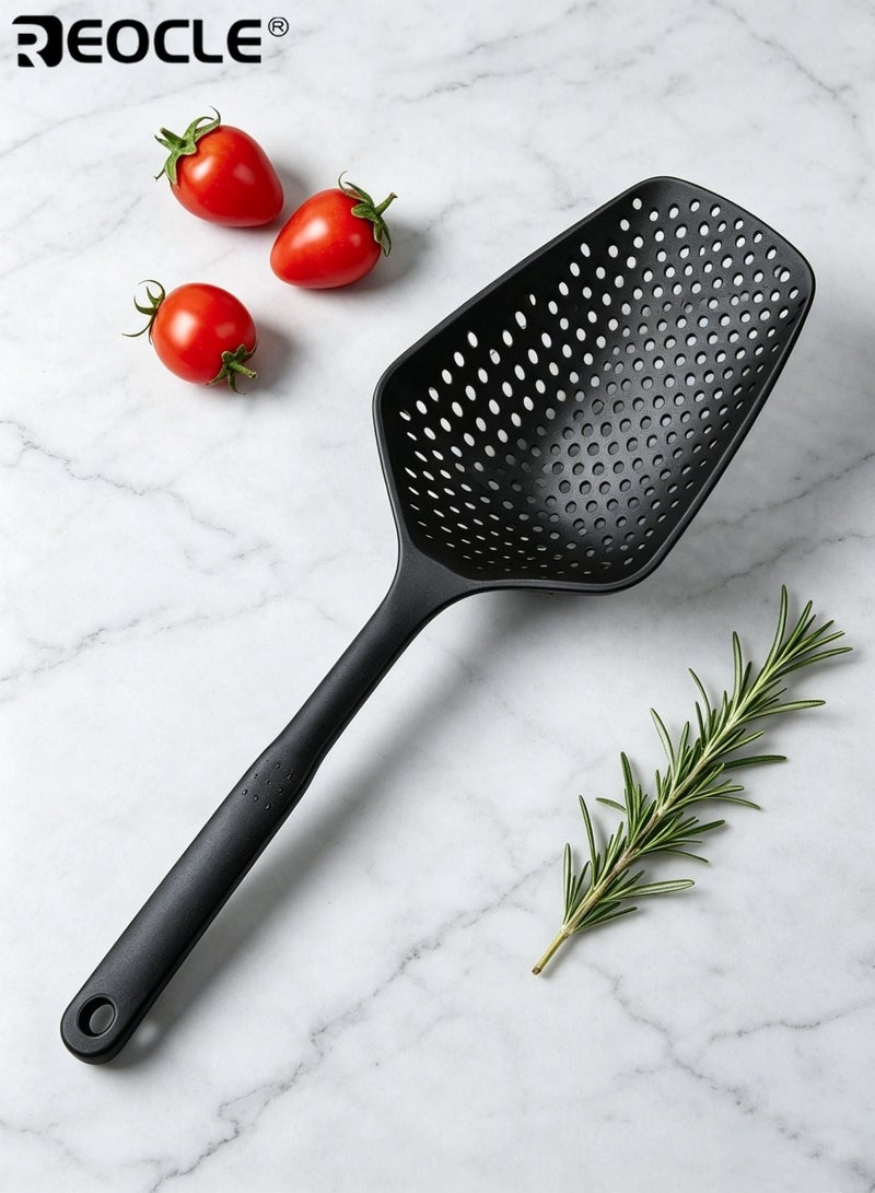 REOCLE Durable PP Plastic Filter Spoon Leak Proof Kitchen Tool for Blanching Vegetables Hot Pot and Frying with Drainage and Ice Shovel for Home and Commercial Use - Image 5