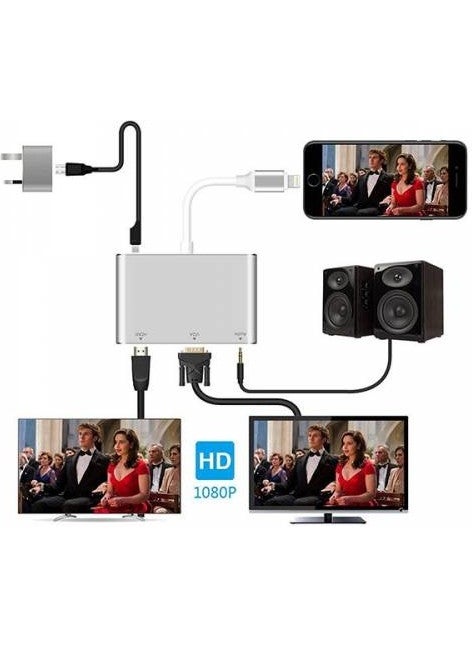 Polhammobile كابل الصوت والفيديو VGA من بولهام للايفون والايباد، كابل محول الصوت والفيديو VGA من أبل  - Image 2