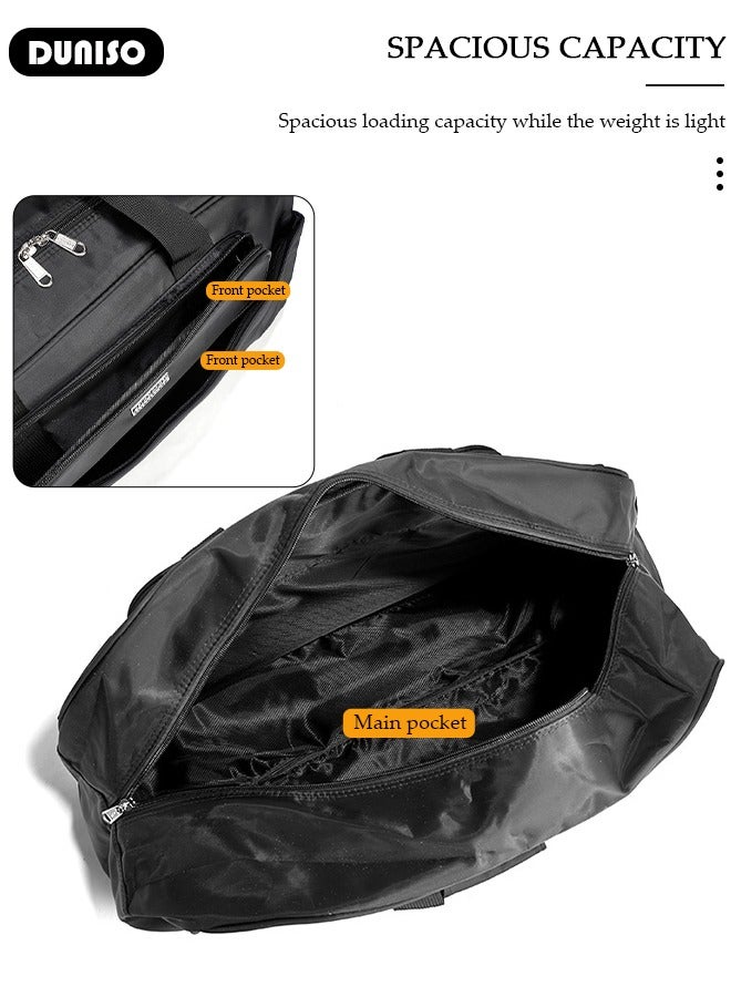 DUNISO Rolling Duffle Bag with 2 Wheels, Holdall Carry on Bag, Lightweight Trolley Bag, Waterproof & Large Capacity Luggage Bag for Women, Men, Short Trip, Overnight Business Travel  - Image 5