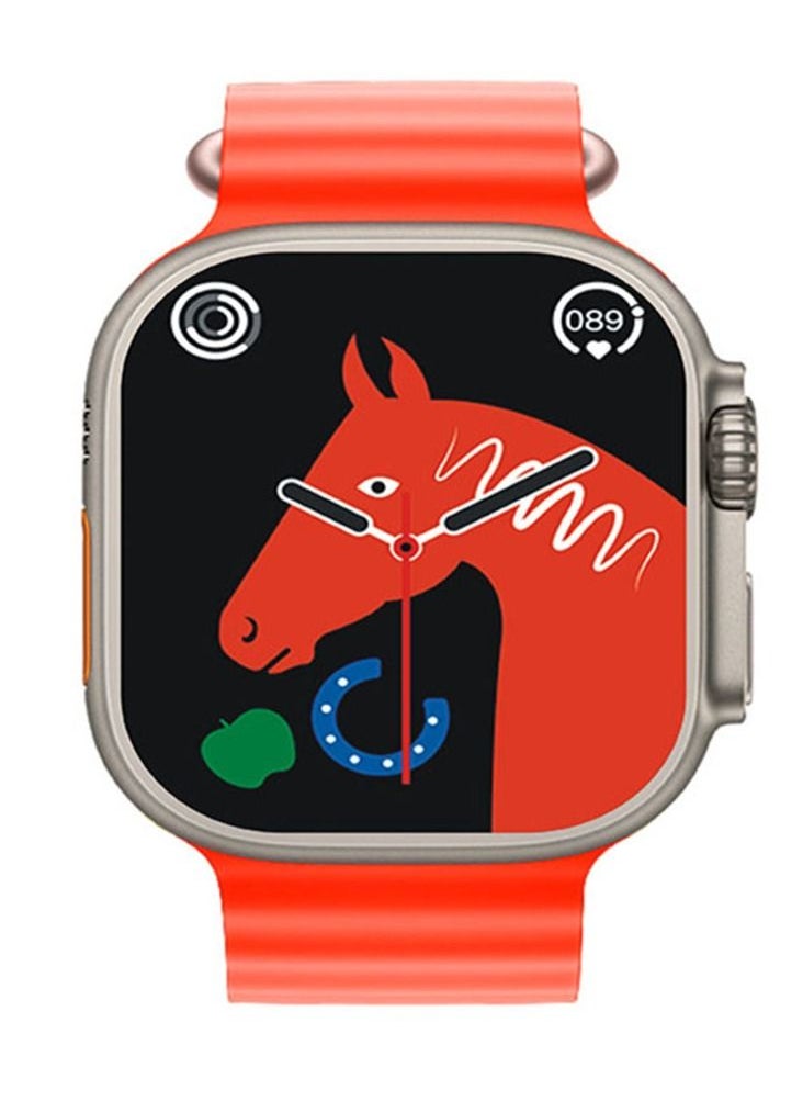 AROAQ - T900 Ultra Wireless Charging New Features Super Fast New Smart Watch Orange - Image 1