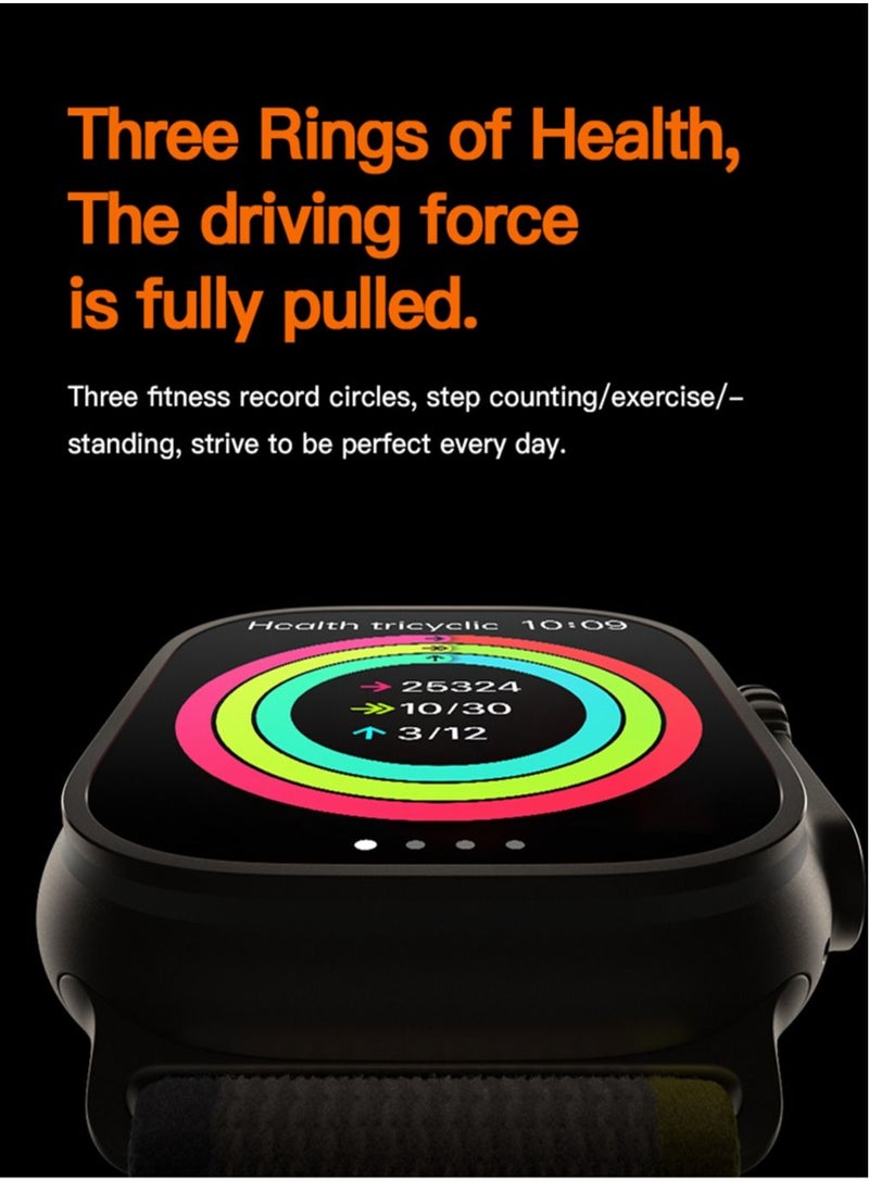 AROAQ - T900 Ultra Wireless Charging New Features Super Fast New Smart Watch Orange - Image 1