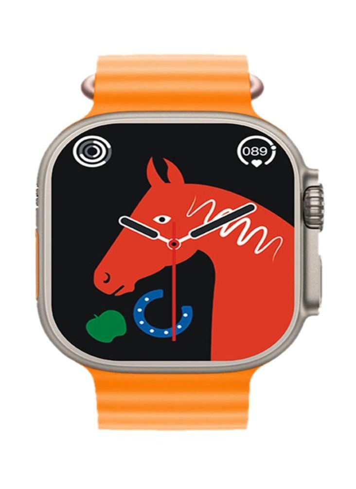 AROAQ - T900 Ultra Wireless Charging New Features Super Fast New Smart Watch Orange - Image 1