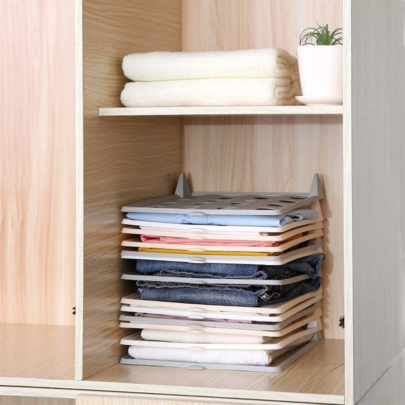 BUSA Busa 10 Pcs Clothes Organizer Closet Drawer Wardrobe Organizer Wardrobe Organizer for Clothes tshirt organizer for wardrobe  - Image 5