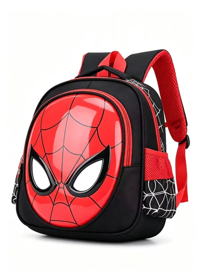 Kids Spider-Man Printed Backpack with Adjustable Straps, 31x25x12 cm - Image 1