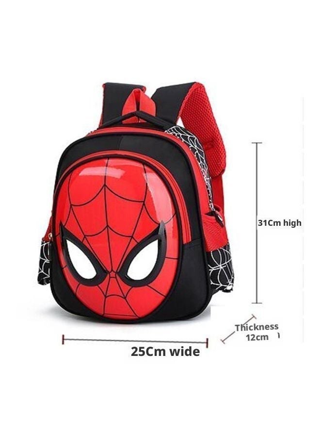 Kids Spider-Man Printed Backpack with Adjustable Straps, 31x25x12 cm - Image 4
