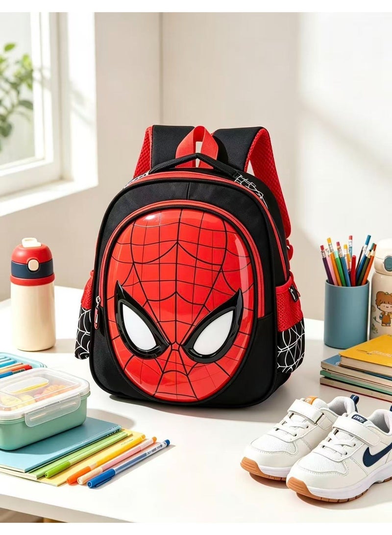 Kids Spider-Man Printed Backpack with Adjustable Straps, 31x25x12 cm - Image 3