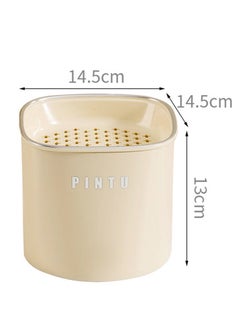 Generic Desktop trash can, office trash can, mini waste paper basket, tea drain bucket white  - Image 2