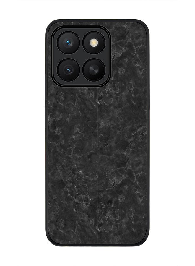 Stylizedd For Honor X8c Case,Slim fit Camera Protection, Shockproof Thin Phone cover  - Marble Texture Black