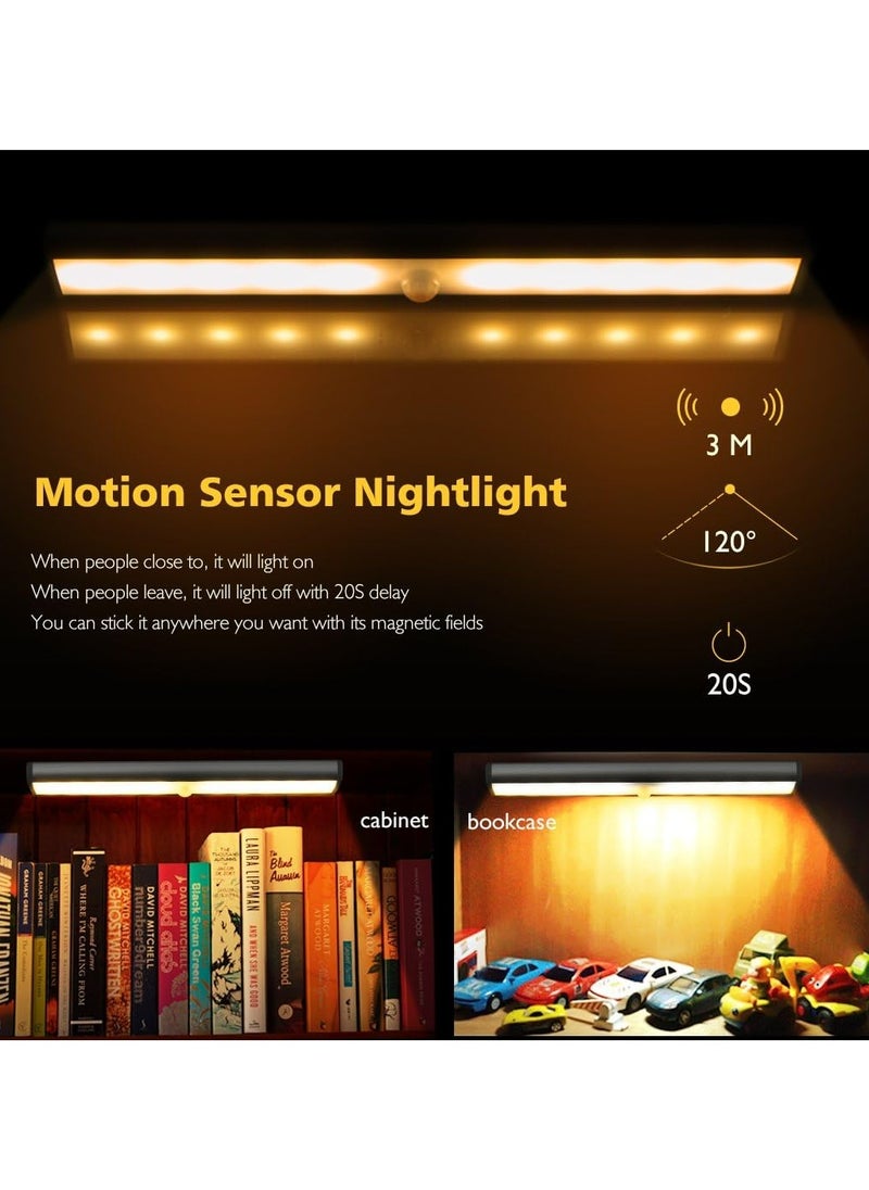 EZGOZ Wireless Motion Sensor LED Light with Dual Modes Night Light Closet Lights LED Lighting for Cabinet Wardrobe Drawer Stairs Cupboard Counter Pantry Bed 3 Pack,White Light  - Image 5
