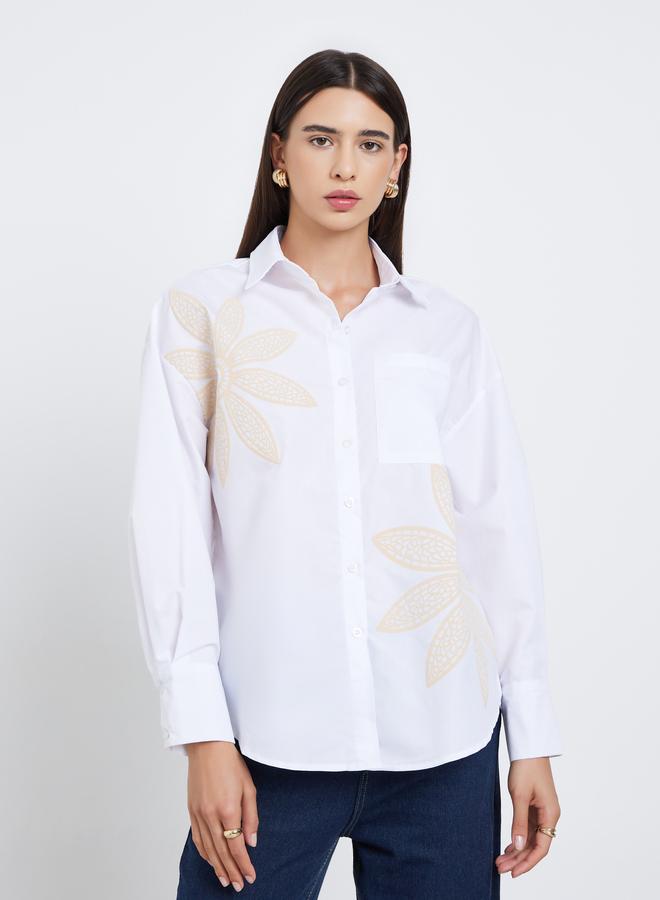 تايك تو بلوزة بطبعة زهور - Image 3