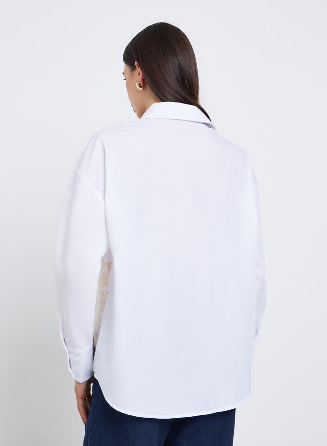 تايك تو بلوزة بطبعة زهور - Image 5