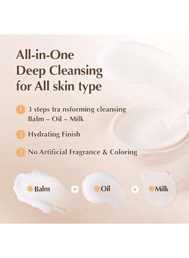 UIQ Biome Barrier Collagen Firming Cleansing Balm Deep Pore Makeup Cleansing Balm for Blackheads Whiteheads Waterproof Makeup 338 fl oz - Image 3