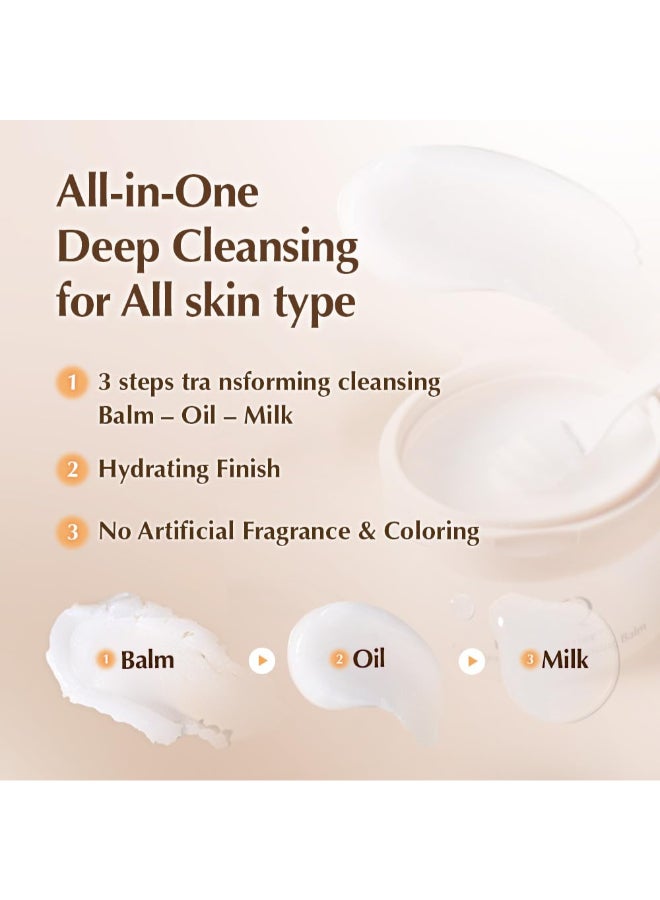UIQ Biome Barrier Collagen Firming Cleansing Balm Deep Pore Makeup Cleansing Balm for Blackheads Whiteheads Waterproof Makeup 338 fl oz - Image 4