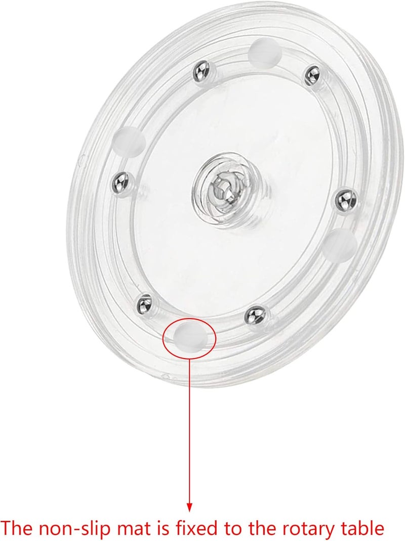 TOSPARTY Cookie Decorating Kit Supplies Including 1 Acrylic Turntable 6 Scribe Needle 2 Silicone Mesh Mats 6 Cookie Decoration Brushes 4 Rubber Feet Bumpers - Image 5