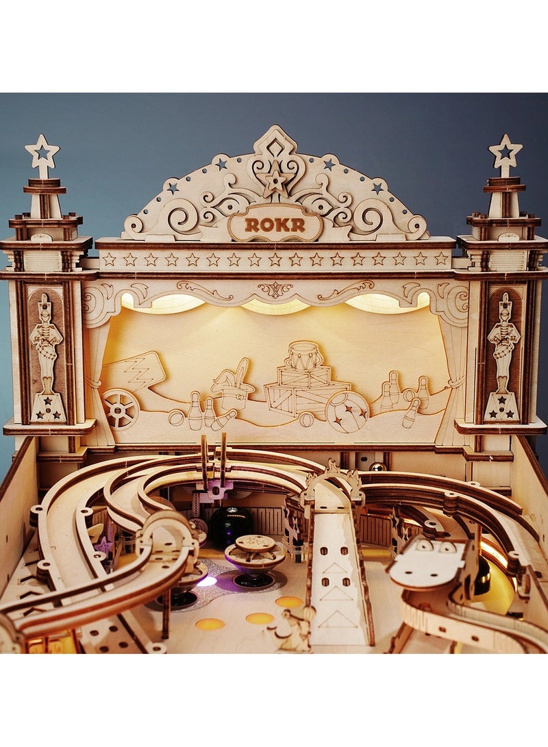 ROKR Wooden Puzzles for Adults Miniature Pinball 3D Puzzle - Image 2