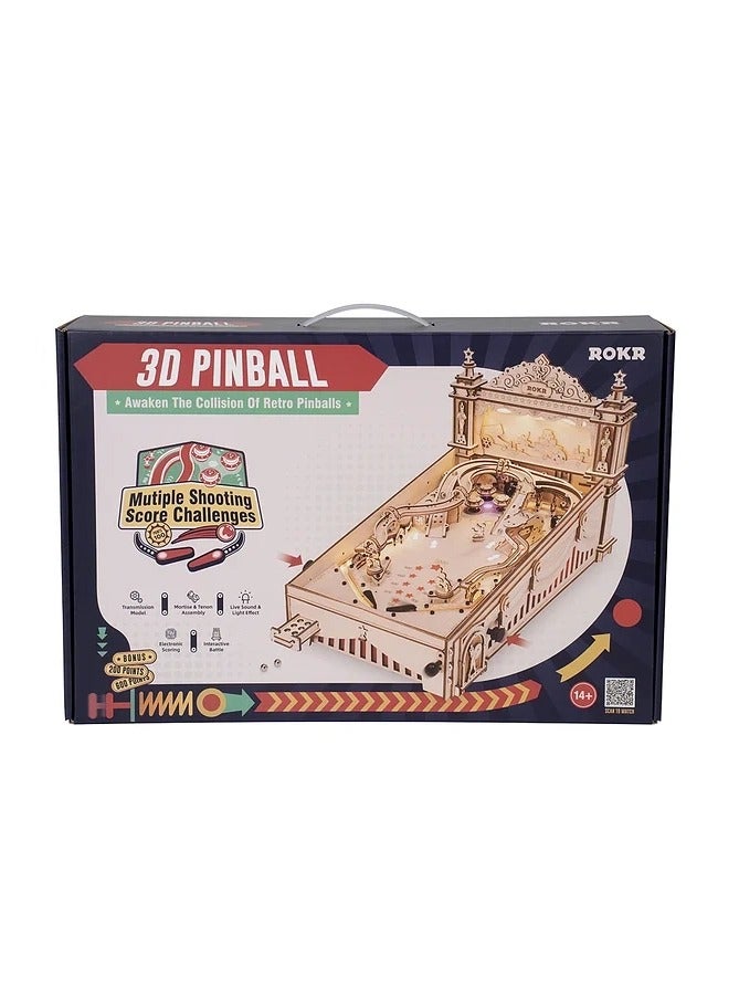 ROKR Wooden Puzzles for Adults Miniature Pinball 3D Puzzle - Image 5