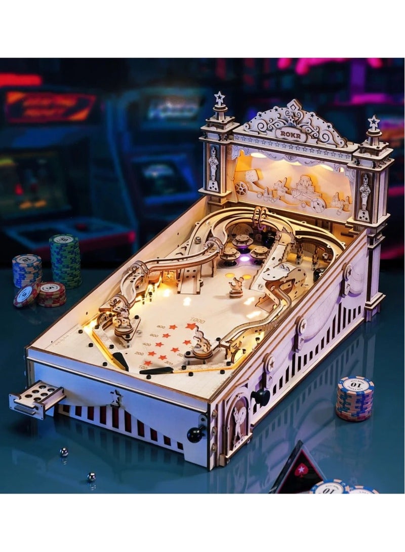 روكر لعبة الاركيد الكلاسيكية - لعبة بينبول بازل خشبي - Image 1