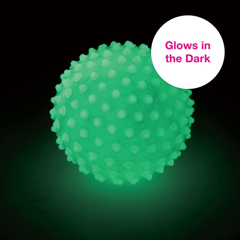 Edushape The Original Sensory Ball for Baby - 7" Glow-in-The-Dark Color Baby Ball That Helps Enhance Gross Motor Skills for Kids Aged 6 Months & Up - Vibrant, Colorful & Unique Toddler Ball - Image 5