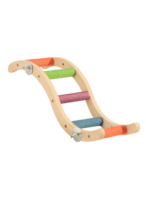 Bird Ladder Bridge, Wooden Bird Beak Climbing Ladder Parrot Hamster Climbing Bridge Animals Beak Grinding Foot Claws Trimmer Stand Bird Perch Squirrel Sugar Gliders Climbing Ladder Toys