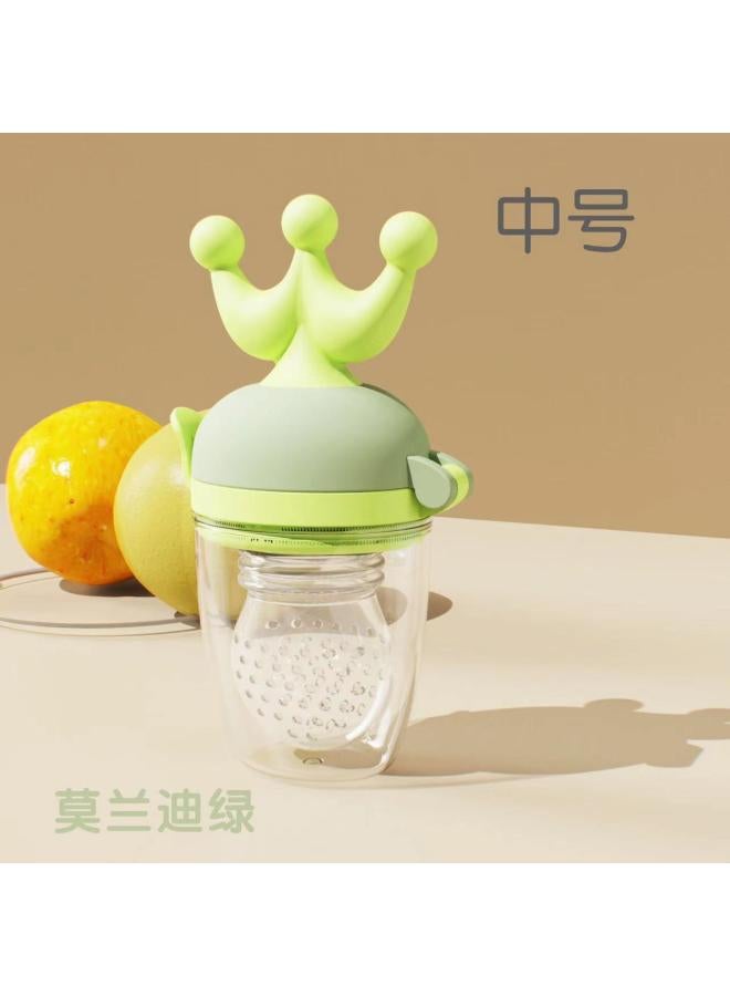 Crown Bite Teether Baby Bite Fruit And Vegetable Happy Baby Eat Fruit Food Supplement Device Bite Bag Feeding Tableware