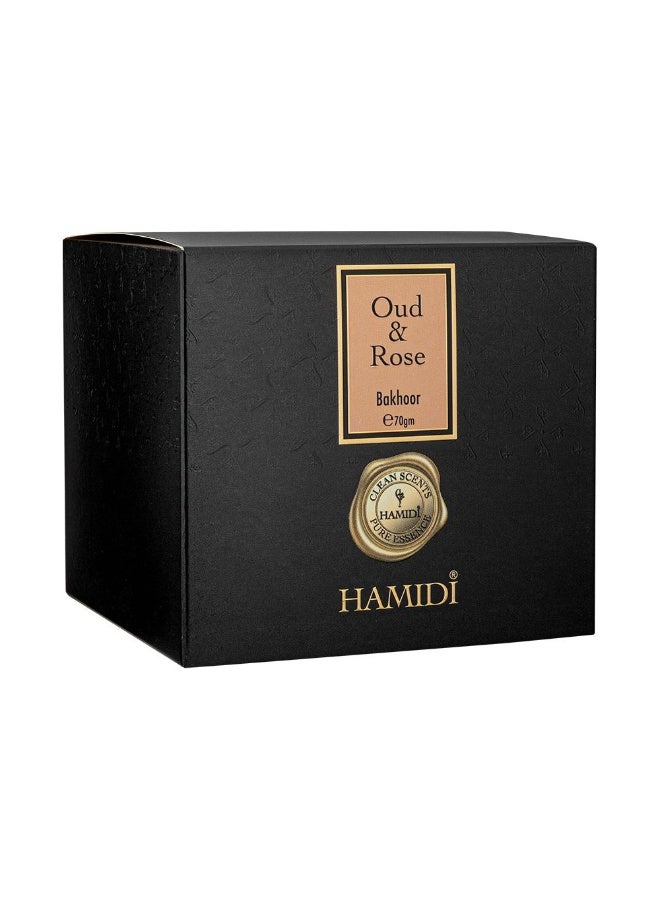 DANUBE HOME Hamidi Oud Rose Bakhoor 70g Premium Incense Floral Aroma - Image 2