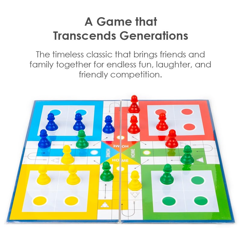 RATNA'S لعبة الثعابين والسلالم المغناطيسية مع لعبة لودو للأطفال ومتعة العائلة - Image 4