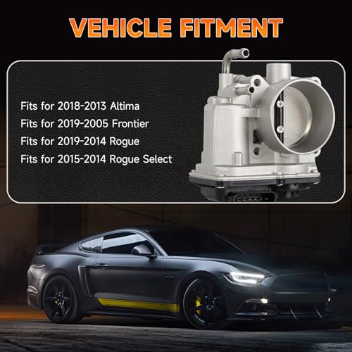 INGKAN 16119-3TA0A Electronic Throttle Body Fits for Nissan Altima 13-18/ Frontier 05-19/ Rogue 14-19/ Rogue Select 14-15 2.5L l4 DOHC OE 16119-EA000 16119-EA00A 16119-EA00B 16119-EA00C 16119-EA00D - Image 2