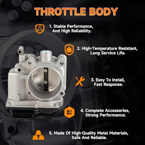 INGKAN 16119-3TA0A Electronic Throttle Body Fits for Nissan Altima 13-18/ Frontier 05-19/ Rogue 14-19/ Rogue Select 14-15 2.5L l4 DOHC OE 16119-EA000 16119-EA00A 16119-EA00B 16119-EA00C 16119-EA00D - Image 5