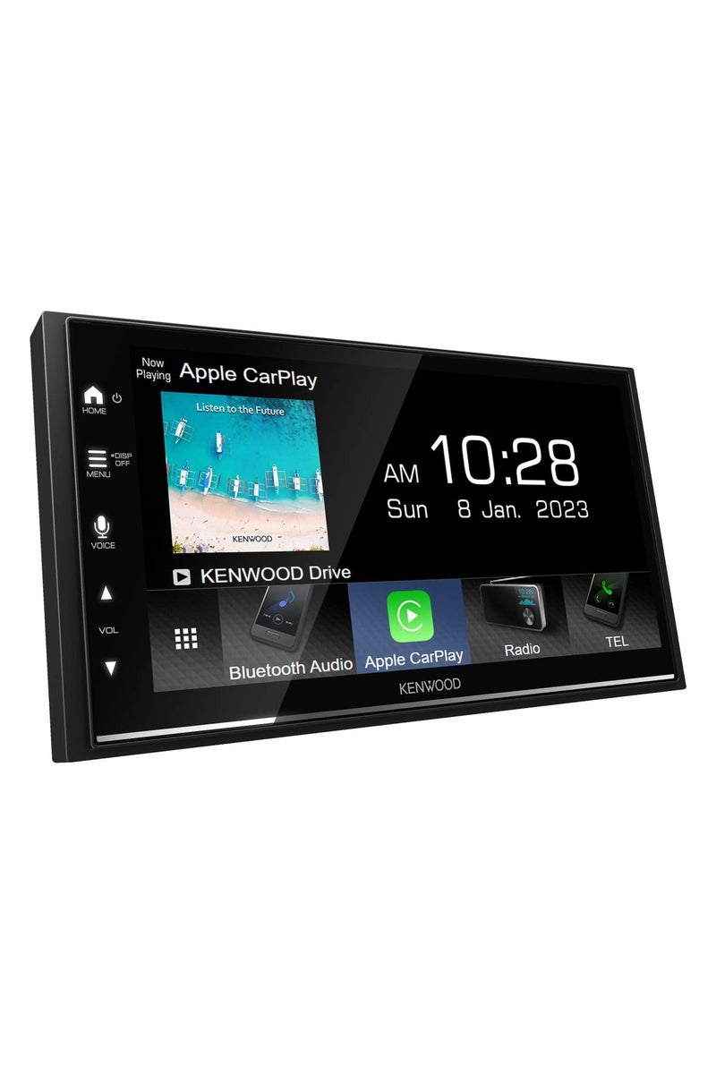 كينوود جهاز استقبال الوسائط المتعددة للسيارة كينوود DMX7522S، مقاس 6.8 بوصة، لاسلكي وسلكي، يدعم Apple CarPlay / Android Auto | معادل صوت 13 نطاقًا، ومخرج صوت مسبق 3 × 5 فولت - Image 1