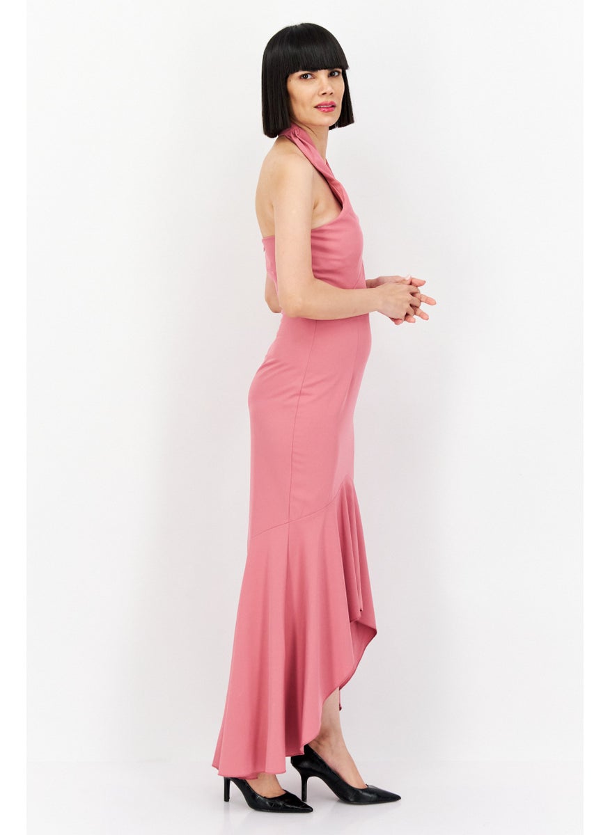 Women Petite Bridesmaid Plain Maxi Dress, Pink - pzsku/ZBD1EF35446EE8D884774Z/45/_/1739715433/a142beed-2a54-47f2-a23d-a2020a385667