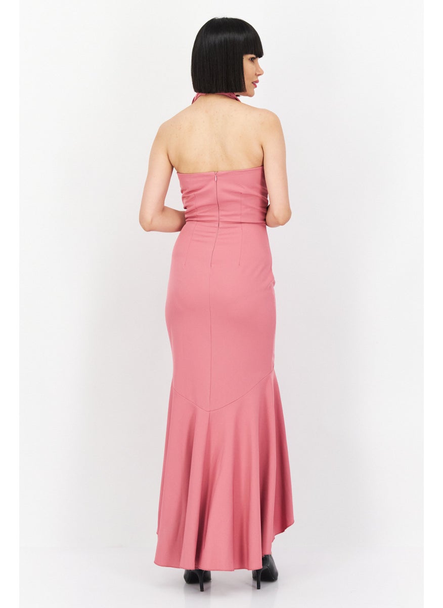 Women Petite Bridesmaid Plain Maxi Dress, Pink - pzsku/ZBD1EF35446EE8D884774Z/45/_/1739715526/f22d8a58-447b-4dae-84fb-686c0b84f301