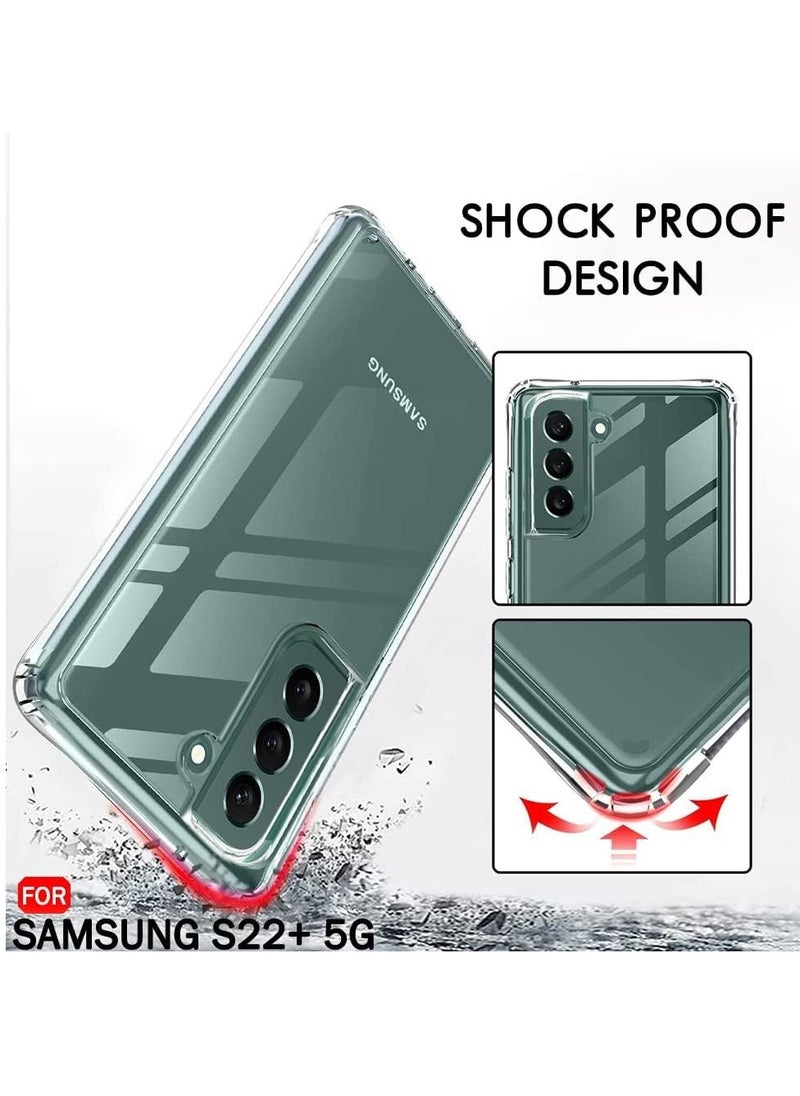 تين تك - جراب حماية شفاف لموبايل سامسونج S22 Plus /  Samsung S22 Plusمن البولي يوريثين المقاوم للحرارة مضاد للخدوش من تين تك - شفاف - Image 1