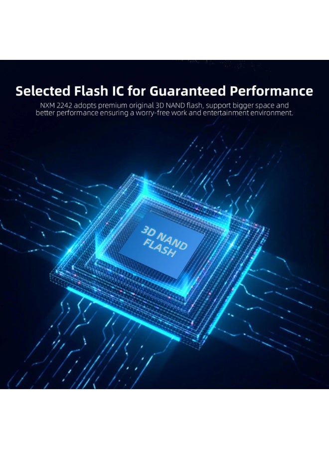 KingSpec 512GB M.2 2242 NVMe PCIe 3.0 x4 Internal SSD – Up to 3500MB/s Read Speed, 3D NAND, NVMe 1.3, High-Speed Solid State Drive for Laptop, Mini PC & Handheld Gaming Devices - Image 3