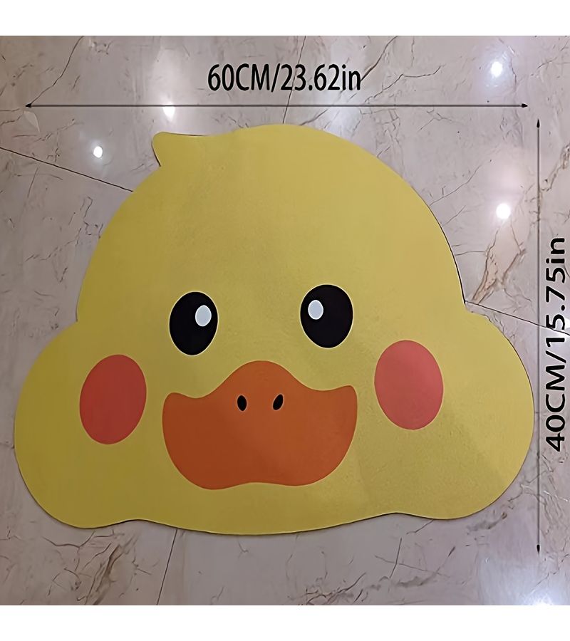 Cartoon Duck Non-Slip Mat 15.75x23.62in Soft Diatomaceous Earth for Bathroom Kitchen - Image 3
