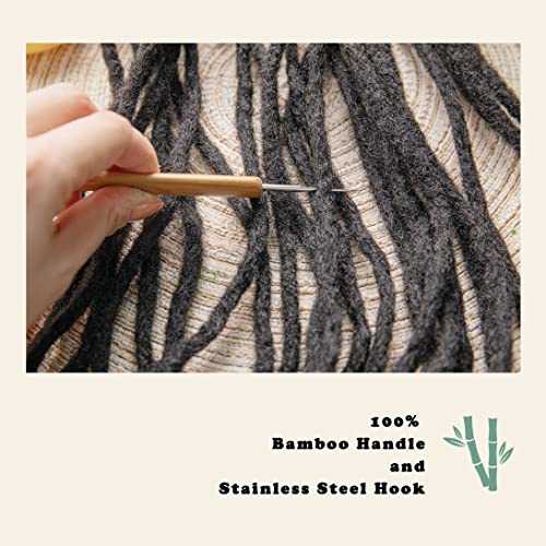 KACOLA Dreadlock Crochet Hook for Hair, Locs Crochet Needle, Dreadlocks loc Crochet Needle, Interlocking Tool for locs, Braid Craft (1mm) - Image 3