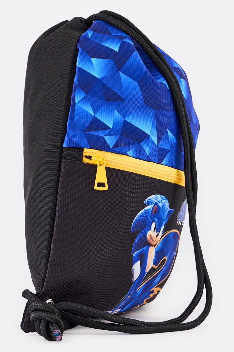 SONIC حقيبة سحب للأطفال الأولاد برسومات، متعددة الألوان - Image 3