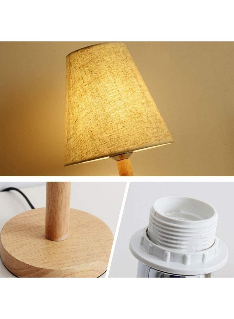 DUNISO مصباح طاولة سرير، مصباح مكتب حديث LED، مع لمبة سطوع ثابت، لغرفة النوم، غرفة المعيشة، غرفة الأطفال، المكتب - Image 2