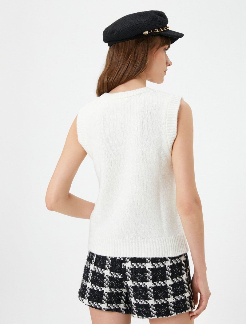 KOTON Knitwear sleeveless vest - Image 4