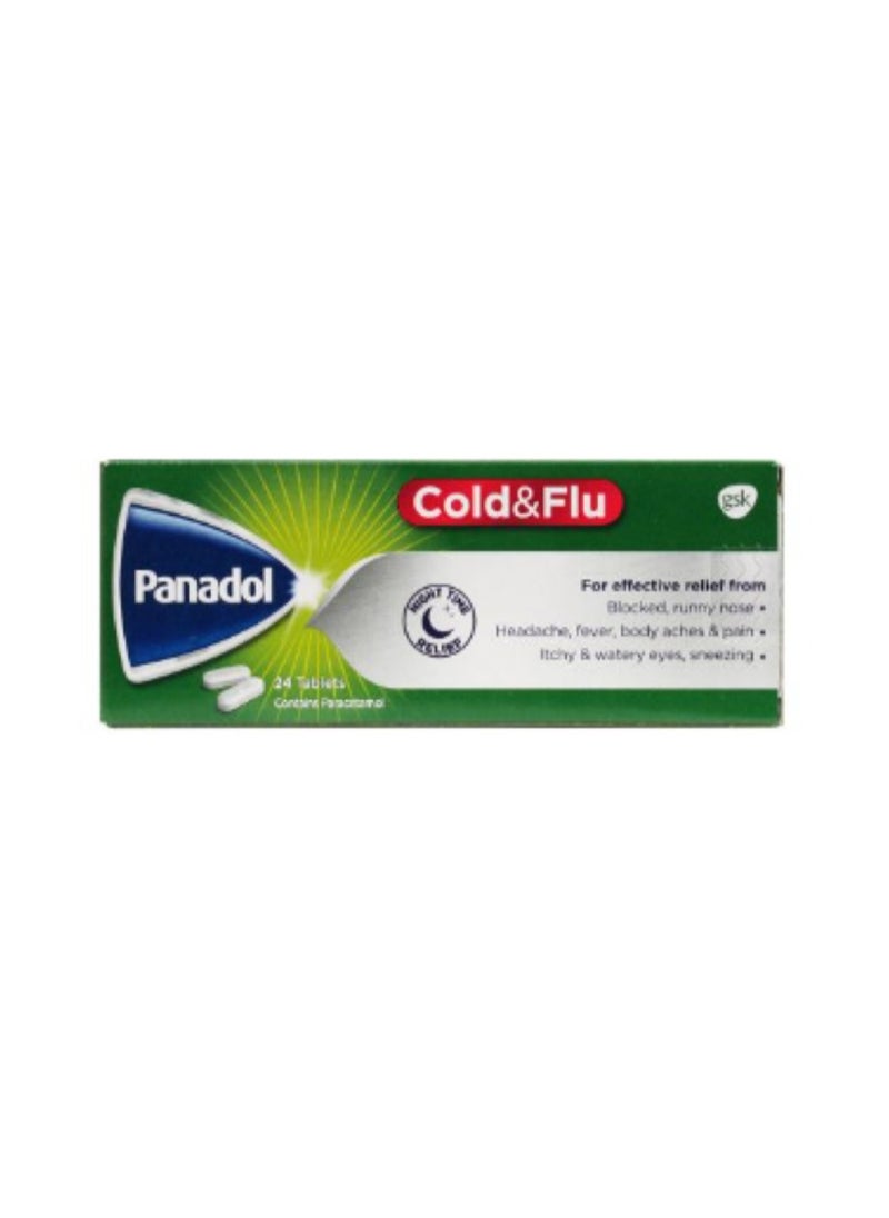 Panadol Panadol Cold+Flu night Caplets 24's 